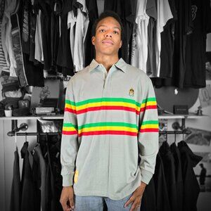 Lifted Research Group LRG King Of Kings Rasta Rugby Men's XL NWT